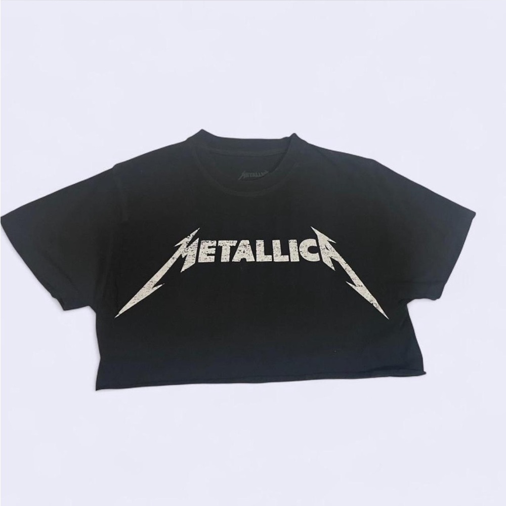 Metallica Black Crop Top